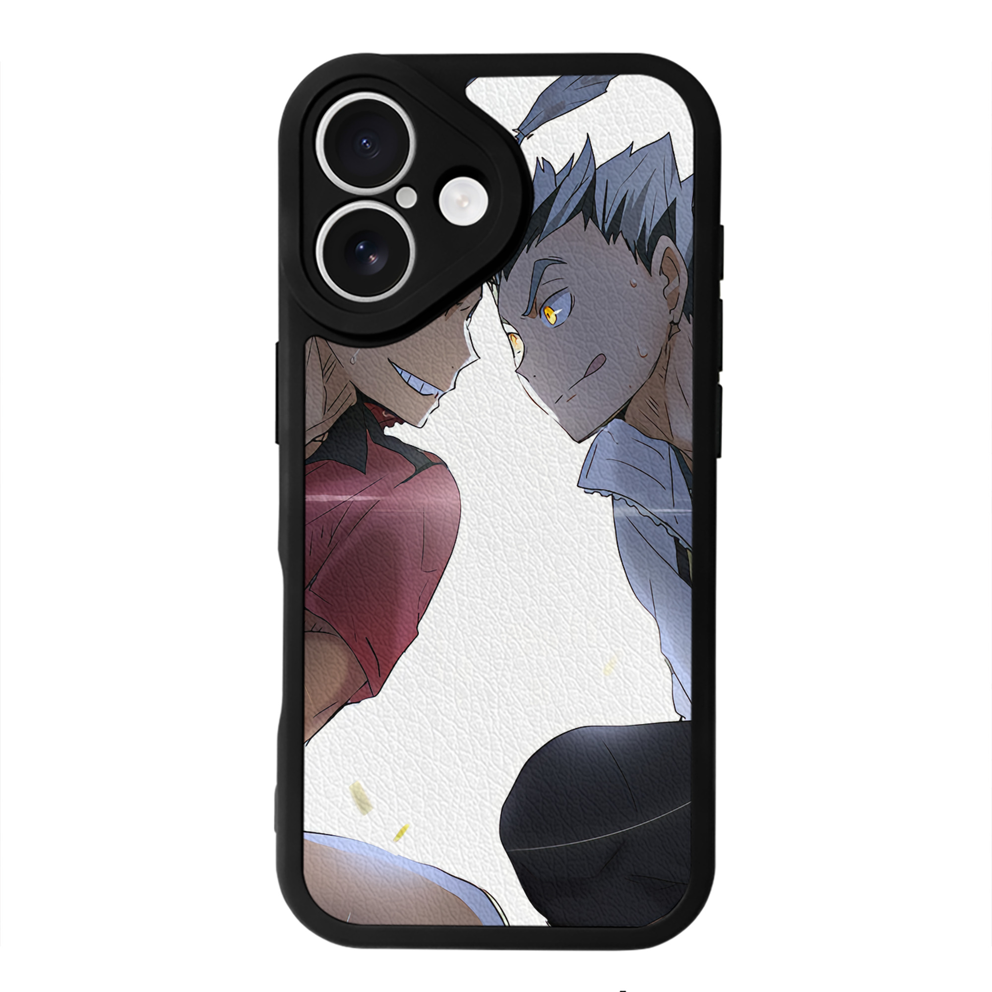 （画像用） ハイキュー!! Haikyu!! 【iPhone 16シリーズ対応】シリコンスマホケース（レザー調） 材質：シリコン